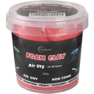 Moldable Cosplay Foam Clay Red Colors (300g)  High Density and Quality for Intricate Designs | Air Dries to Perfection for Cutting with a Knife or Rotary Tool, Sanding or Shaping