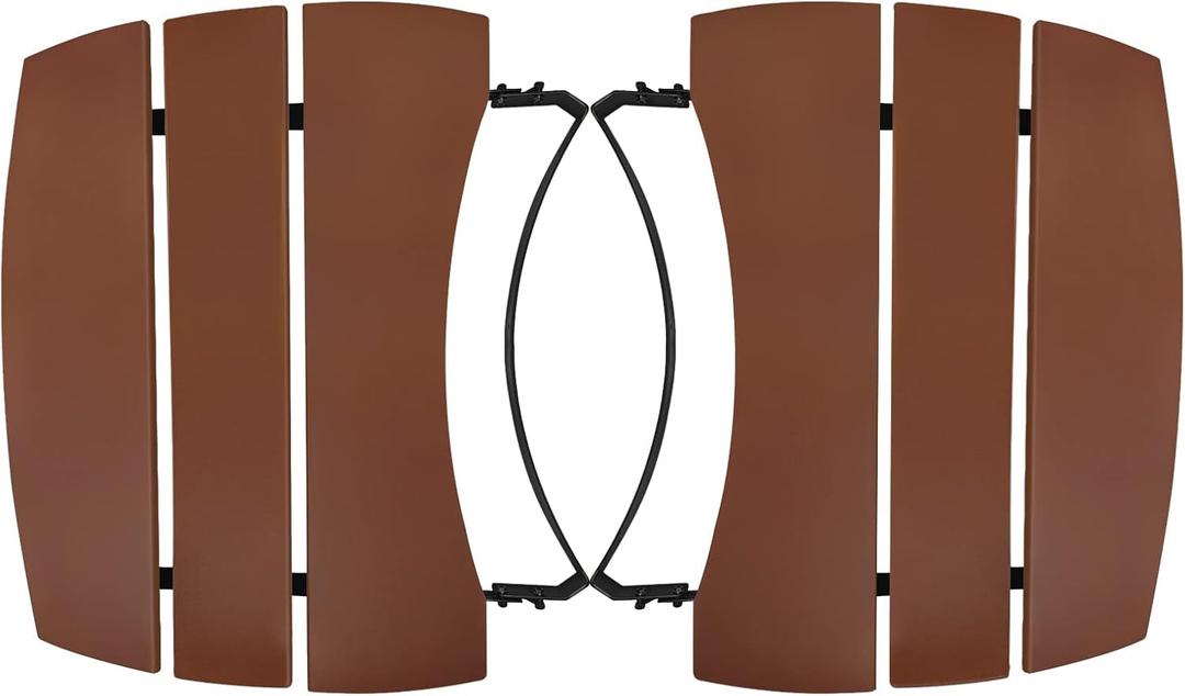 Side Shelves Upgrade Plus Big Green Egg Accessories, Composite 3 Slat Egg Mates for XLarge Big Green Egg with Folding Side Shelves Replacement Parts Grill