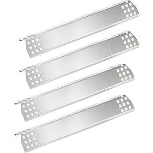 Hisencn Grill Heat Plates for Kitchen Aid 720-0733A, 720-0745, 720-0745B 740-0781, Stainless Steel Heat Shield Burner Cover Grill Replacement Parts for Monument 35633 17842 4 Burner Gas Grill
