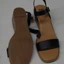 Womens Black Sandals SM New York Size 10