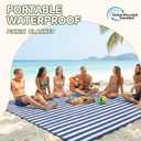 Genovega Waterproof Sandproof Beach Blanket Picnic Outdoor Mat Rug Extra Large Foldable Sand Free Big Giant XL Car Essential Roadtrip Gadget Rv Accessories Gear Must Haves Hiking Items Necessities