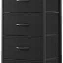 Sweetcrispy 4 Drawer Dresser, Tall Storage Cabinet for Bedroom and Closet, 17.7"D x 11.8"W x 37"H