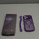 Amazon.com: DOMAVER for iPhone 17 Pro Max Case for Women, 1X Screen Protector+1X Wrist Strap, [Compatible with MagSafe] [Full Camera Protection] Cute Wave Matte Phone Case for iPhone 17 Pro Max, Deep Purple : Cell Phones & Accessories