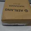 AERLANG Massage Gun with Heat Deep Tissue Back Massager Neck Massager for Pain Relief,Muscle Percussion Massage Gun, Birthday Gifts for Men Women Dad him Handheld Message Gun with 7Heads&Silent (Black)