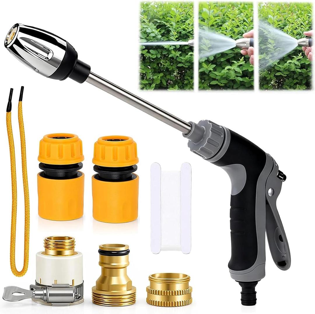 Aquoxis Pressure Washer, 2026 New Garden Shower High-Pressure Gun with Stainless Steel Universal Hose Fit, Quick and Easy Installation, Used for Garden Patio Car