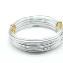 Aluminum Wire, Wire Armature, Bendable Metal Craft Wire for Making Dolls Skeleton DIY Crafts (9Gauge(3mm), Silver)