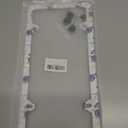 White Purple Tulips Flower License Plate Frame Beautiful Floral License Plate Frames Stainless Steel Accessories Cars Decor with 4 Holes and Screws Fits Standard US CA Vehicles Size 12.2 x 6 Inches