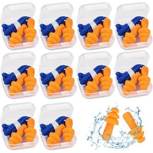 Ear Plugs for Noise Reduction, 10 Pairs Shooting Ear Protection for Gun Range, Hearing Protection for Shooters, Ear Plugs for Shooting, Silicone Ear Plugs