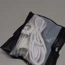 Fabric Cord for Hanging Pendant Lamp Fixture, Lampshades 15 Feet Decorative Braided Flexible Cable E-26/ E-27 Light Bulb Socket & 2 Prong Flat Plug Dimmer Switch with Knob DIY Projects - White