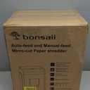 Bonsaii Paper Shredder for Office, 110-Sheet Autofeed Heavy Duty Shredder for Home Office Use, 30 Minutes/Micro Cut/P-4 High Security Level/6 Gallon Large Bin