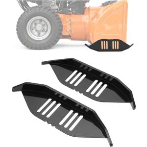 Universal Skid Shoes Compatible with Heavy-Duty Snowblower Snow Thrower with 2.75" Bolt Spacing Pair Black Powder Coated Steel