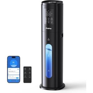 Humidifiers for Bedroom Large Room with 7L/1.85Gal Large Humidifier, Smart App & Remote Control, 4 Mist Levels Large Room Humidifiers for Home Midnight