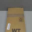 DEZ FURNISHINGS Cordless 2" Smooth Faux Wood Sidelight Single Blind, 9.75" W x 72" H, Smooth White