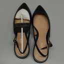 Cole Haan Womens Mazie Slingback Flat, Black Leather, 9-B US