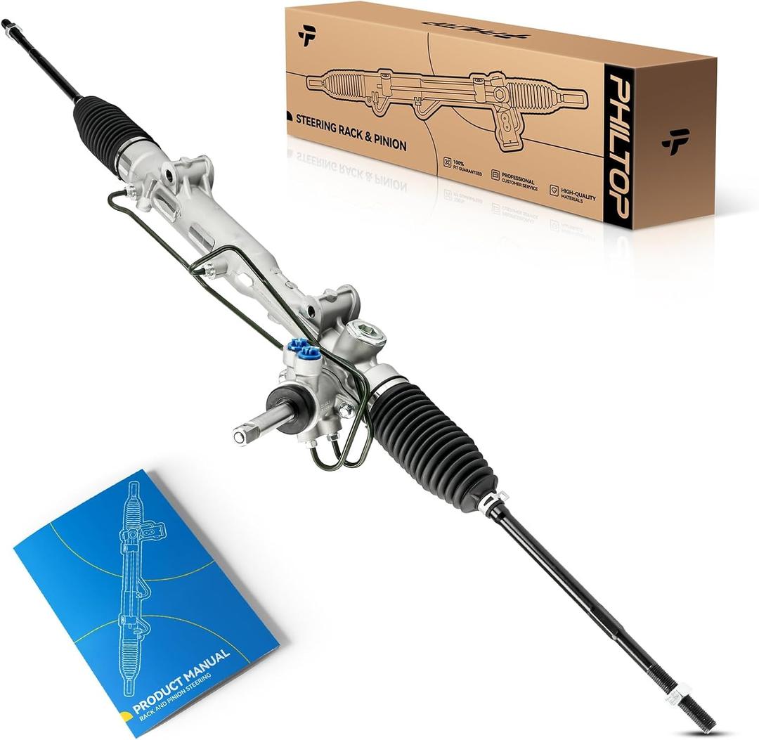 PHILTOP Hydraulic Power Steering Rack and Pinion Assembly Fits Dodge 2011-2020 Grand Caravan, Chrysler 2011-2016 Town & Country, 2020-2021 Voyager, Ram 2012-2015 C/V, Replace Part # 22-3084