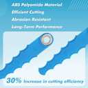 32 Pack KST-120X Replacement Blades Compatible with Kobalt KST 120X-06 40-Volt String Trimmers Polycarbonate Replacement Head,Flexible Blades with Screw Parts(37 Pack)