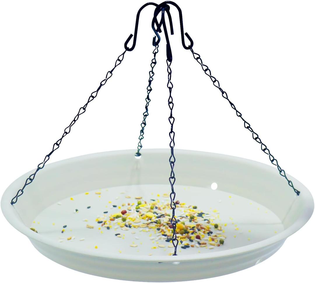 Bird Seed Catcher Tray Platforms 12" Bird Feeders Big Hanging Trays Platform can be Used for Most Feeders to Catch Dropped Seed and Shells for Outdoor Courtyard Gardens to Attract Birds (1PCS)