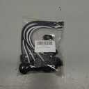 8 Pack Phenolic Candelabra E12 Base Socket with 1.25 Inch Shoulder and Screw Ring, 8 Inch Wire Leads Lamp Holder Light Sockets(with Ring and Wire)