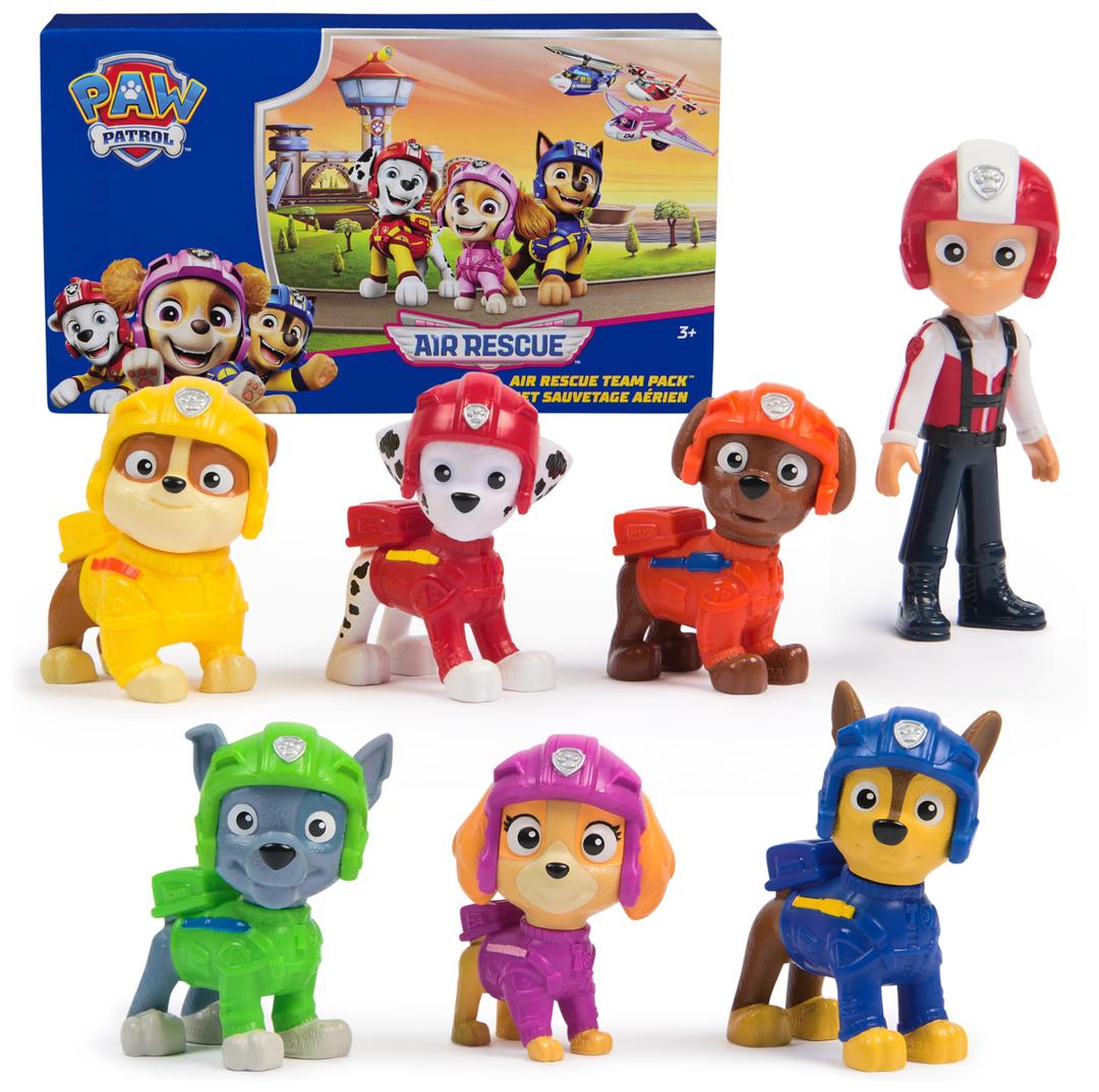 Paw Patrol: Air Rescue Toy Figures Gift Pack, with 7 Collectible Action Figures, Kids Toys for Boys & Girls Ages 3 and up