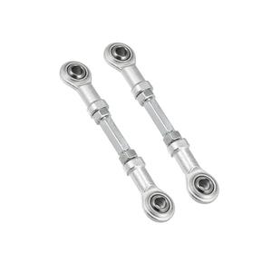 Motoforti Universal Steering Tie Rod, 80MM, Stainless Steel, Silver Tone, 2 Pcs