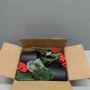2 Pack Artificial Geranium Fake Flowers for Outdoors Spring Summer Decor, Silk Geraniums Red Flowers UV Resistant Faux Flower Potted Plants for Gardens Farmhouse Indoor Home Table Decor (Red)