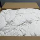 APSMILE Lightweight All-Season Down Feather Fibers Comforter Super King, Duvet Insert for Hot Sleepers/Warm Sleepers -High Fill-Power Hotel Collection Comforter,Light Warmth (120"x120",White)