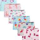 Boboking Soft Cotton Girls' Panties Boyshort Little Girls' Underwear Toddler Undies (5, Style/14)