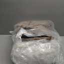 Round Pouf Ottoman for Living Room 20"x15" Bean Bag Ottoman Soft Top Comfortable Small Foot Stool Foot Rest Pouf Brown Tall Footstool Ottomans Round Hassock Boho Furniture Floor Poufs for Sitting