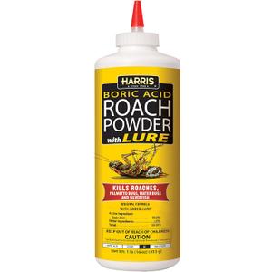 HARRIS Boric Acid Roach and Silverfish Killer Powder w/Lure for Insects (16oz)