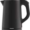 0.8L Travel Electric Kettle Small 900W Fast Boiling Water Heater, Double Wall 304 Stainless Steel Portable Mini Hot Water Boiler with Auto Shut-Off and Boil Dry Protection