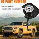 698-149 Front Left Steering Knuckle Assembly Compatible with Toyota Tacoma 4WD 2005-2023, Driver Side Spindle Knuckle w/Wheel Bearing Hub and ABS Sensor, 698149 43212-04050 4321204050
