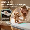 Bi-Fold Pack and Play Mattress, 3 Inch Thick Soft & Firm Memory Foam Breathable Portable Pack n Play Mattresses, Baby Playpen Mattresses with Removable Washable Cover 38x26x3 Inch - Gary