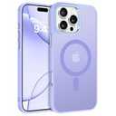 BENTOBEN for iPhone 16 Pro Case [Compatible with Magsafe] Magnetic Matte Phone Case iPhone 16 Pro Translucent Slim Thin Shockproof Women Men Protective Cover iPhone 16Pro 6.1" 2024, Lavender Purple