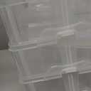 Sooyee 6 Layers Stackable Storage Container Clear 60 Adjustable Compartments,Compatible with Small Toys Arts and Crafts Piping Tips Hardware Storage Organizer