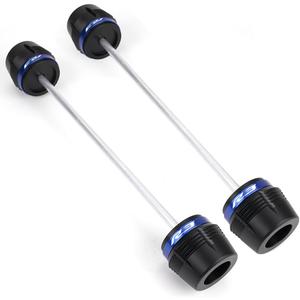 MOWOK Fit For YAMAHA R3 YZF-R3 YZFR3 2015-2024 2025 Motorcycle Accessories Frame sliders Front Rear Wheel Axle Fork Slider Crash Protector Protection (Blue)