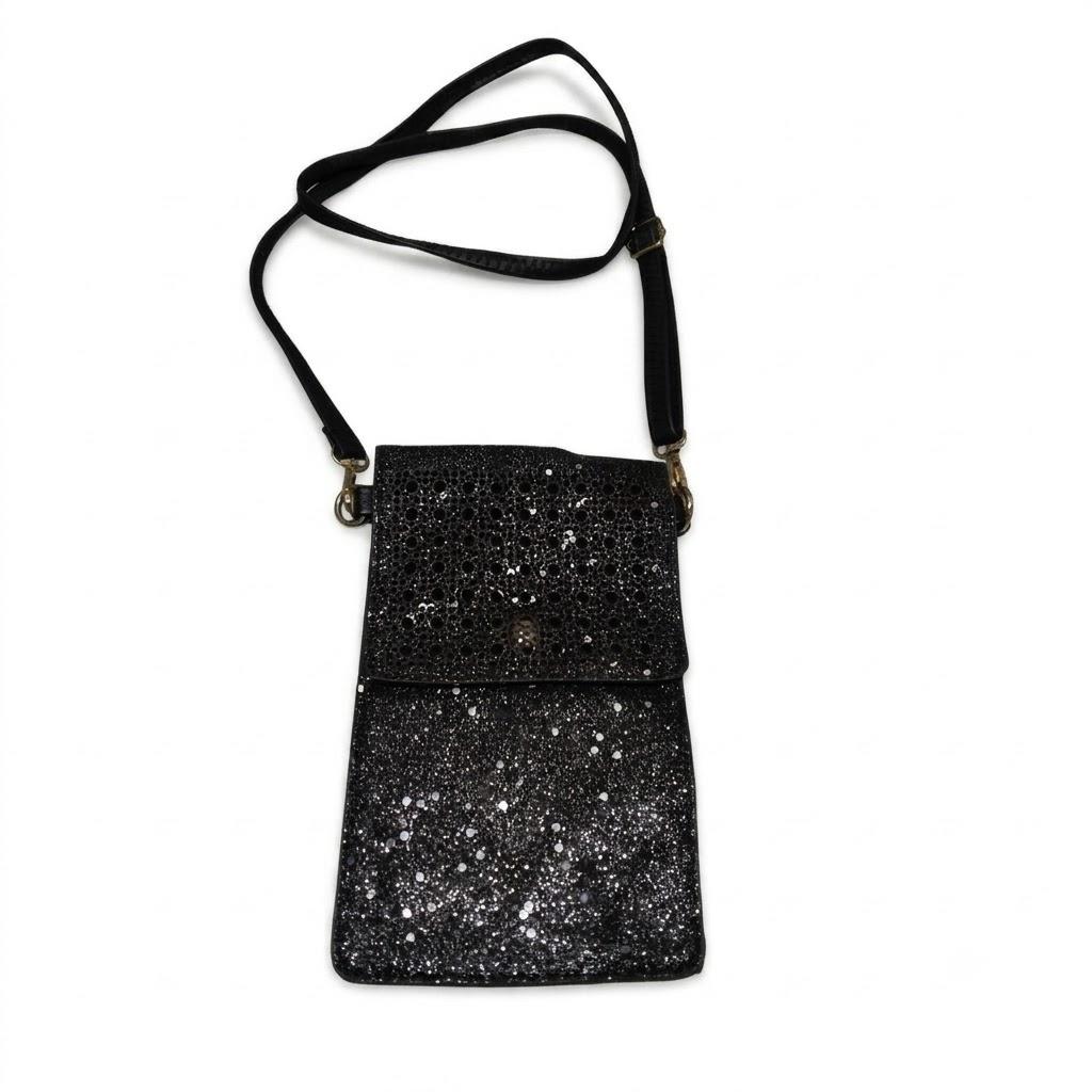 AnsTOP Crossbody Phone Purse for Women, Lightweight Shoulder Wallet PU Leather Phone Case Bag, Black