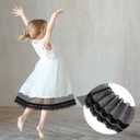 PAGOW 5 Yards Cotton Eyelet Lace Trim, Black Cotton Floral Scalloped Lace for Sewing Dresses, Baby Clothes, Bags, Pets Clothes (5.9inch Wide)