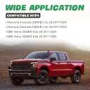 Intake Air Pressure and Temperature Sensor + Black Spacer Kit Fit for Chevrolet Silverado GMC Sierra 2500HD 3500HD 6.6L L5P Duramax Diesel 2017-2024, Replace 12681993 Manifold Pressure (MAP) Sensor