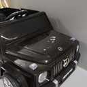 ELEMARA Licensed Mercedes-Benz AMG G63 Ride on Toys,12V Ride on Car with Remote Control,Rechargeable Battery,Flickering Lights/LED Lights, Bluetooth,Music, Soft Start, Low Battery Prompt,Dark Black, Extra Large