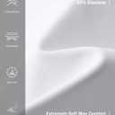 Soothfeel Women's 7" Athletic Running Long Shorts with Pockets High Waisted Bermuda Shorts for Women Workout Walking Casual (White, XL)