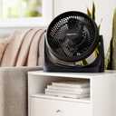 Amazon Basics Air Circulator Fan, Desk Fan for Bedroom, Home and Office, With 90-Degree Tilt Head, 3 Speed Settings, Lightweight (4.2 LBS), 70 Watts, Black, 14.8"Wx7.6"Dx14.1"H