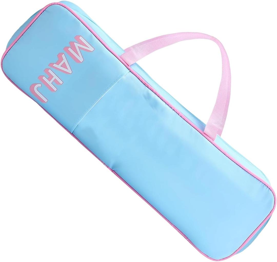 Mahjong Rack Storage Bag, Moisture Protection, 54x17x5cm, Mahjong Travel Bag, Mah Jong Tile Bags, with Zippered and Waterproof, for Outdoor Travel Indoor Home (Blue)