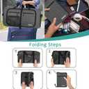 Foldable Travel Duffle Bag for Men Women, Waterproof with Shoe Compartment, 80L 120L Large Collapsible Luggage Bag, Lightweight Packable Duffel for Travel Sports Gym Airline Carry On Checked Bag