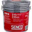 SENCO 06A125P DuraSpin No. 6 x 1-1/4-Inch Collated Screw, 1 1/4 Drywall to Wood Screws (1,000 Ct Tub)