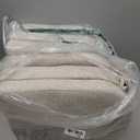 downluxe Indoor Chair Cushions for Dining Chairs,Kitchen Chair Pads with Ties and Non-Slip Backing, 16" x 16" x 2", Oatmeal Beige, 6 Pack