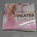 Pilates Kit, Pilates Equipment for Home Workouts, Home Pilates Essentials Kit for Women with Pilates Ring and Ball Set, Socks, Ankle Resistance Bands with Cuffs, Resistance Band and Massage Ball, Pink