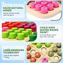 Wooden Sudoku Board Game: Math Brain Teaser Puzzle Desktop Game Train Logical Thinking Ability with 81 Pegs for Teenagers, Adult & Seniors Brain Stimulation Toys, Party Favors & Stress-Relief, 8.6 inches x 8.6 inches