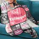 Human Resources Gifts, HR Blanket, HR Gifts for Women Men, Human Resources Professional Day Gifts for Coworkers Retirement Gift, Soft Throw Blanket