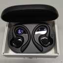 Wireless Earbuds Sport, 2025 Bluetooth 5.4 Headphones with Earhooks, 50H Stereo Deep Bass Over Ear Buds with 4 ENC Noise Canceling Mics, IP7 Waterproof Earphones for Running Workout Gym (Android/iOS)