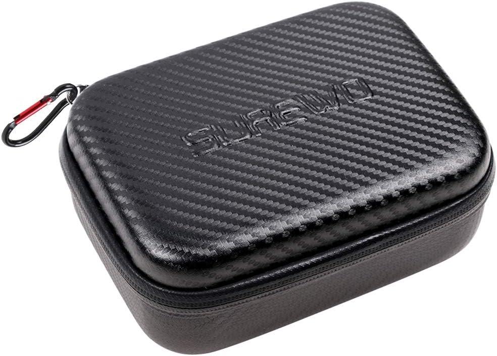 SUREWO Surface-Waterproof Carrying Case Compatible with GoPro Hero 13/12/11/10/9/8/7/(2018)/6/5 Black,DJI osmo action,AKASO/Campark/YI Action Camera and More (Small)